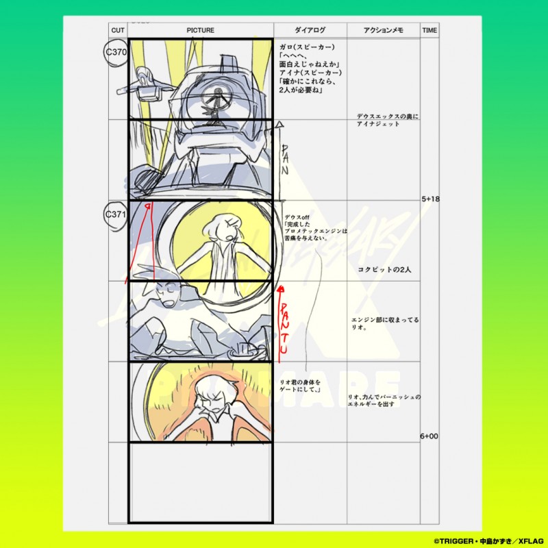 PROMARE HYPER FIRE STORYBOARD BOOK、紙、同然。 Trigger PROMARE HYPER FIRE STORYBOARD BOOK Movie Key